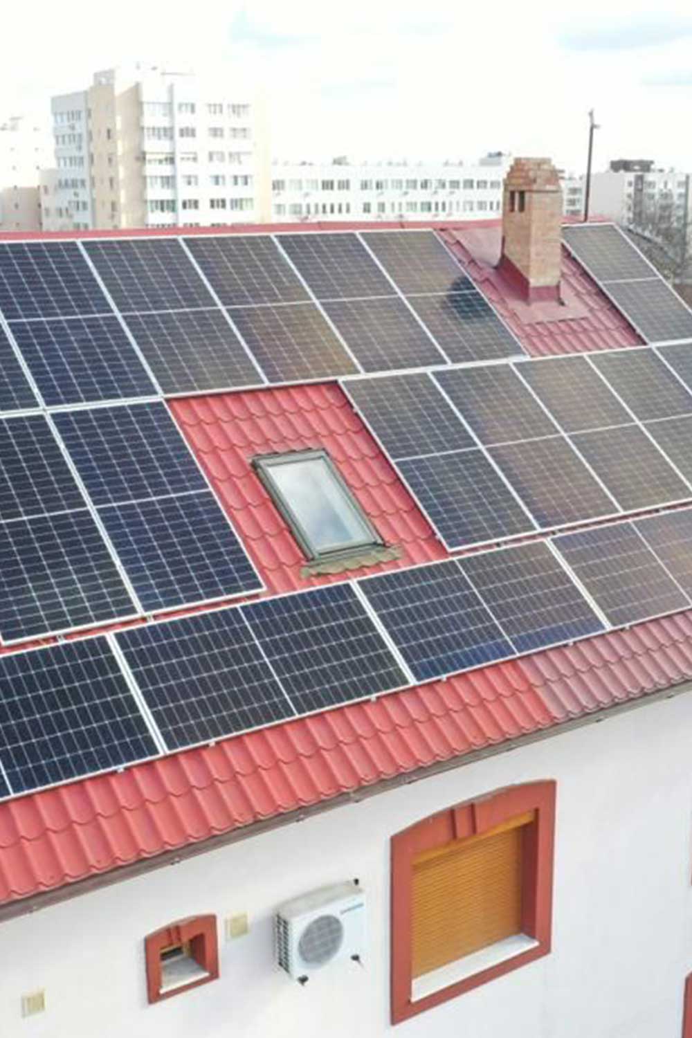 182mm solar panel rooftop