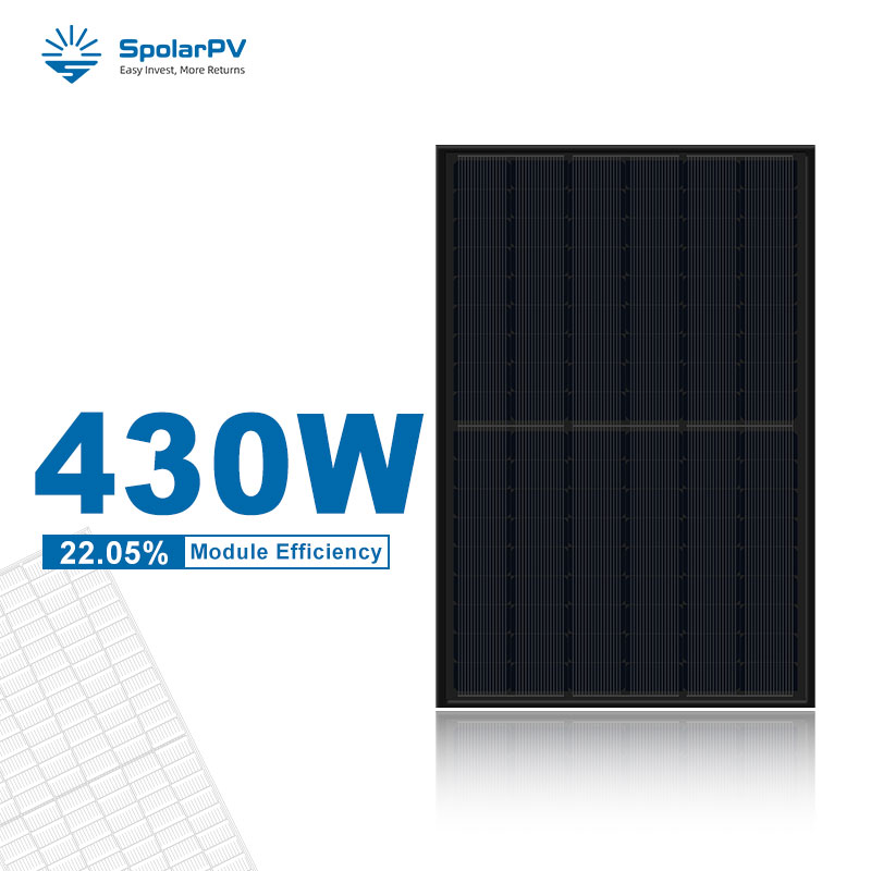 SPV445-TM10-108 Panel solar TOPcon ultranegro de 420~445w