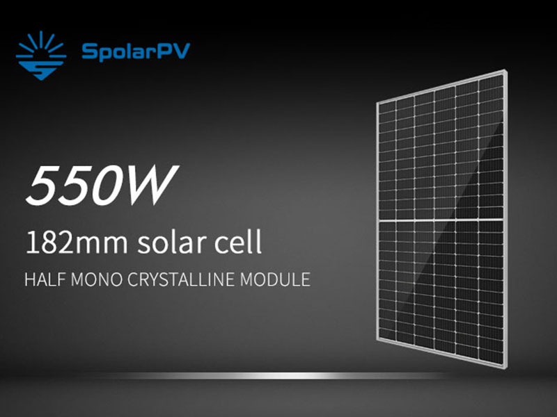Módulos solares de 380W y 550W en almacén de la UE