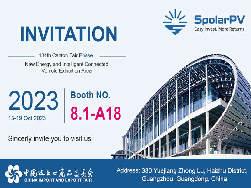 SpoalrPV exhibirá productos solares de alta eficiencia en la 134ª Feria de Cantón