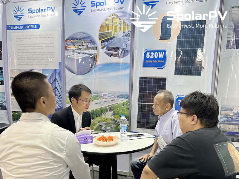 SpolarPV atrae a los clientes el primer día de ASEW 2024 en Tailandia