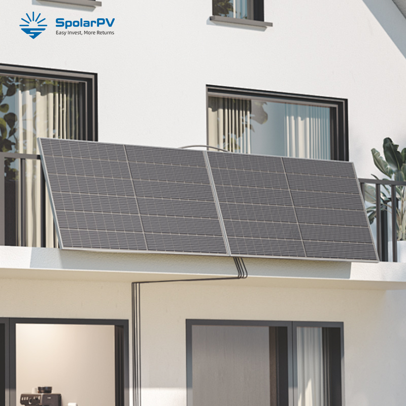 Compact solar power solution for apartments