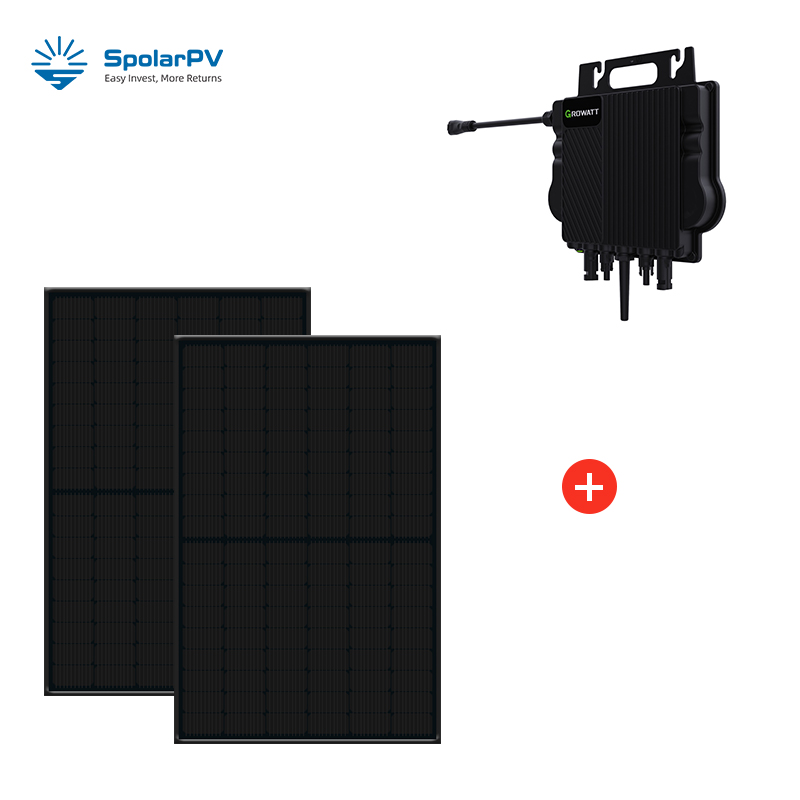 double solar module and growatt microinverter