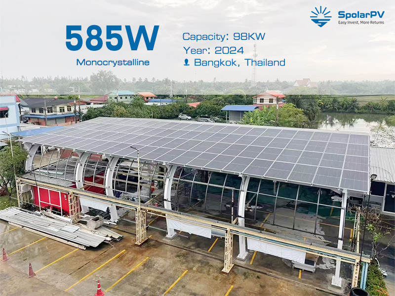 Estudio de caso de proyecto: Instalación solar de 98 KW en Bangkok, Tailandia