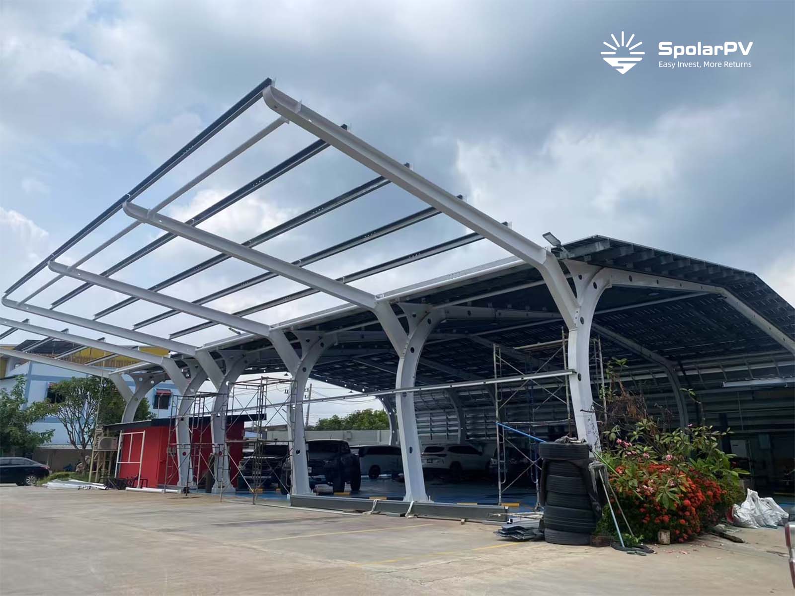 ¡Gran éxito de las soluciones de energía solar de SpolarPV en el proyecto de Tailandia, clientes muy satisfechos!