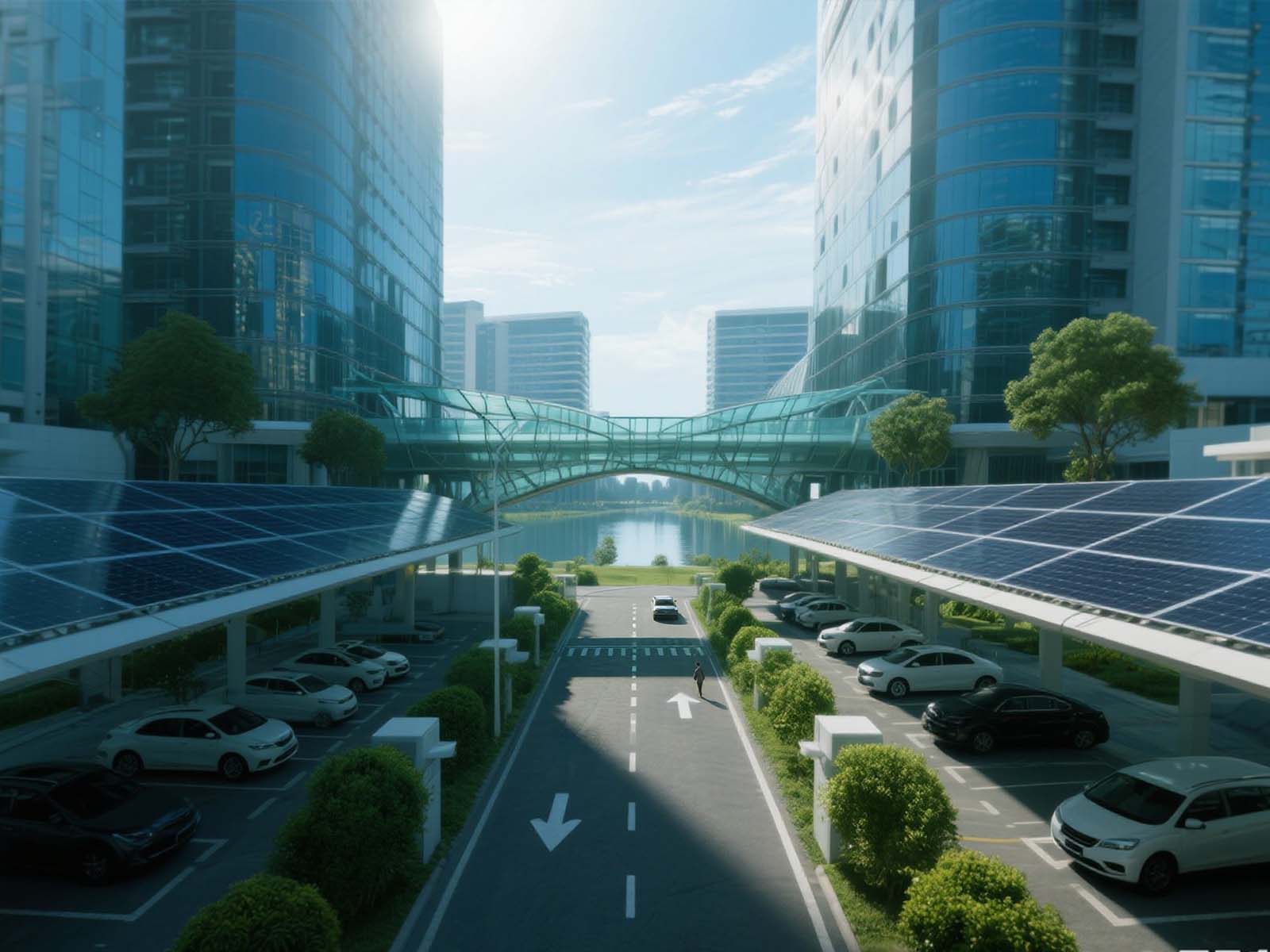 Cómo los sistemas de energía solar hacen realidad los parques con cero emisiones de carbono